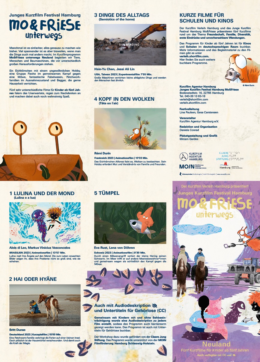 Mo&Friese unterwegs – NEULAND Flyer Innen 2025 | Corporate Design und Illustration