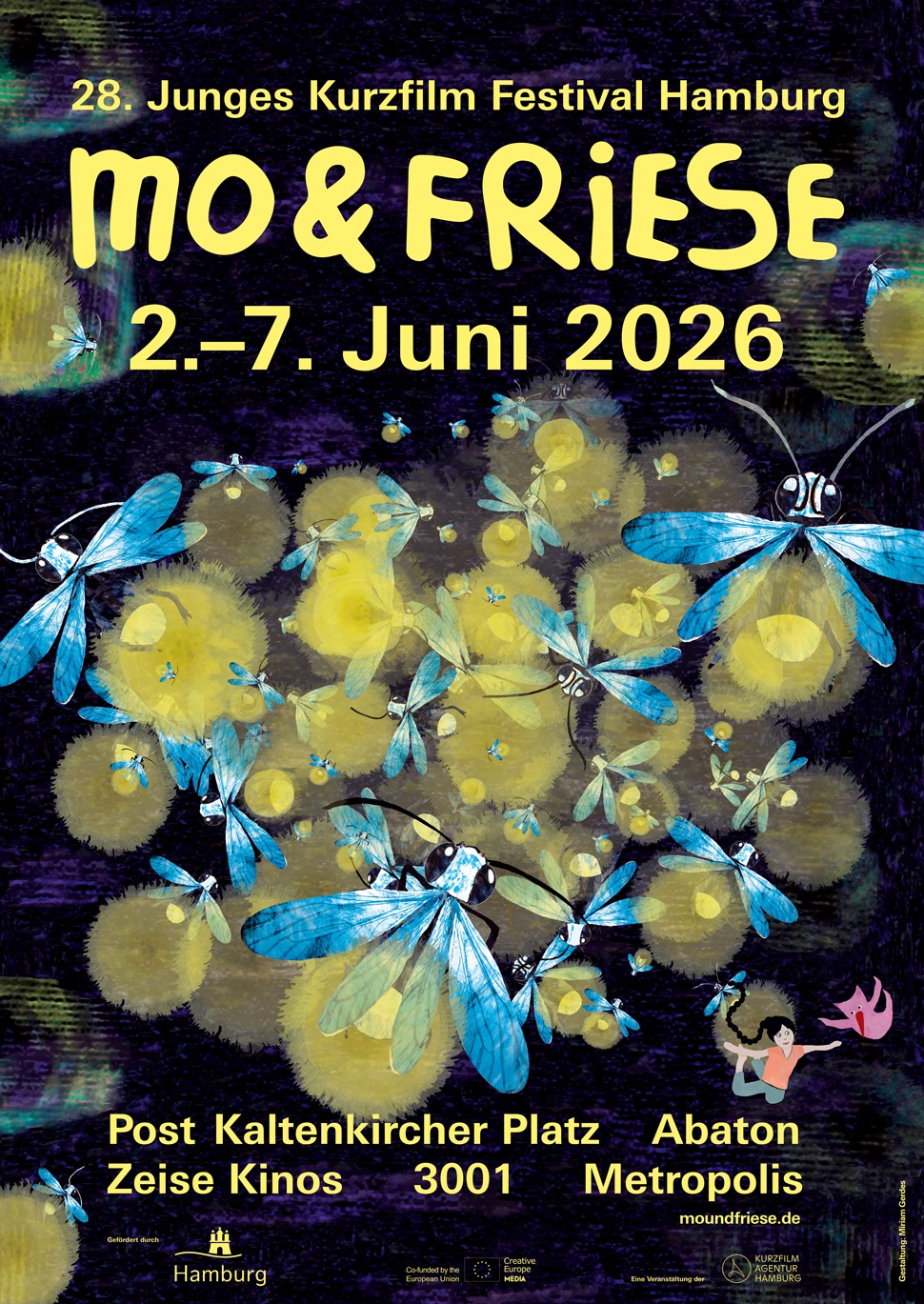 Mo&Friese – Junges Kurzfilm Festival Hamburg 2026 | Corporate Design und Illustration